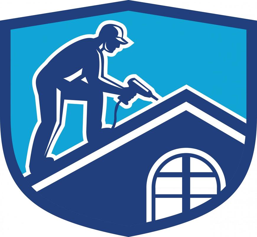 a graphic picture of a roofer 